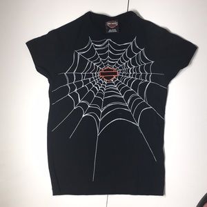 Harley Davidson spider web tee